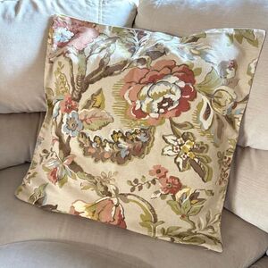 Lot of 3 Pottery Barn Vanessa Pillow Covers 24”x24” Floral Square Farmhouse